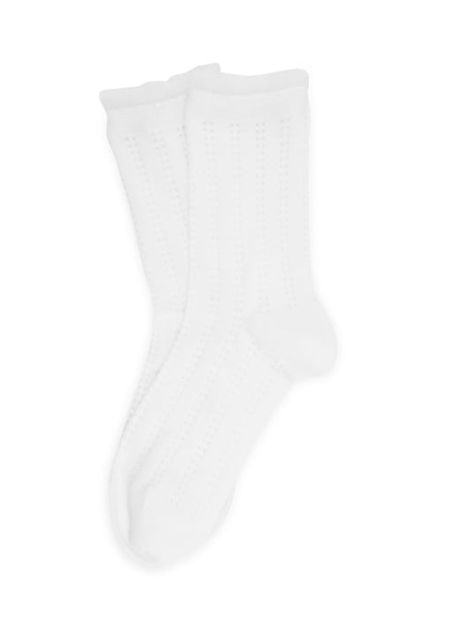 Sui Ava Andrea Frilly Socks White