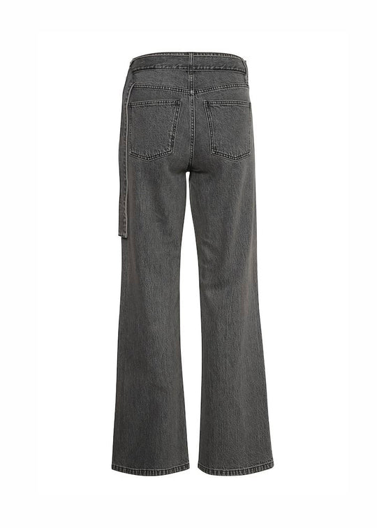 Gestuz Billygz Mw Wide Leg Jeans Gray Wash