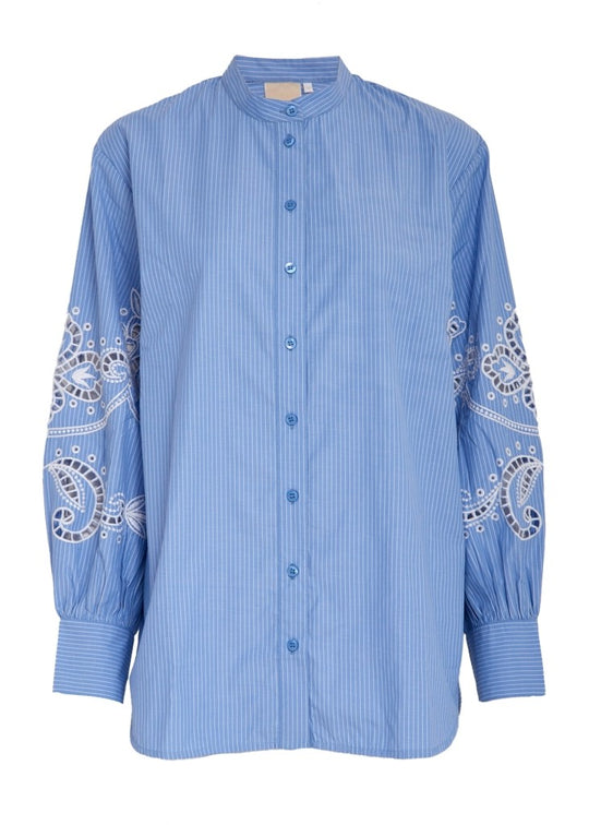 Peppercorn PCNetty Shirt 2016S Cornflower Blue Stripe