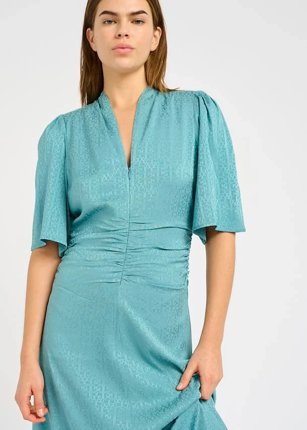 Gestuz BrinaGZ midi SS dress Brittany Blue