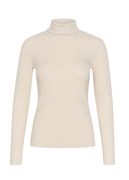 Inwear DagnaIW Rollneck Melange LS Ecru