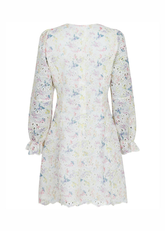 Neo Noir Cabana Embroidery dress creme