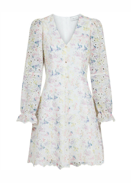 Neo Noir Cabana Embroidery dress creme