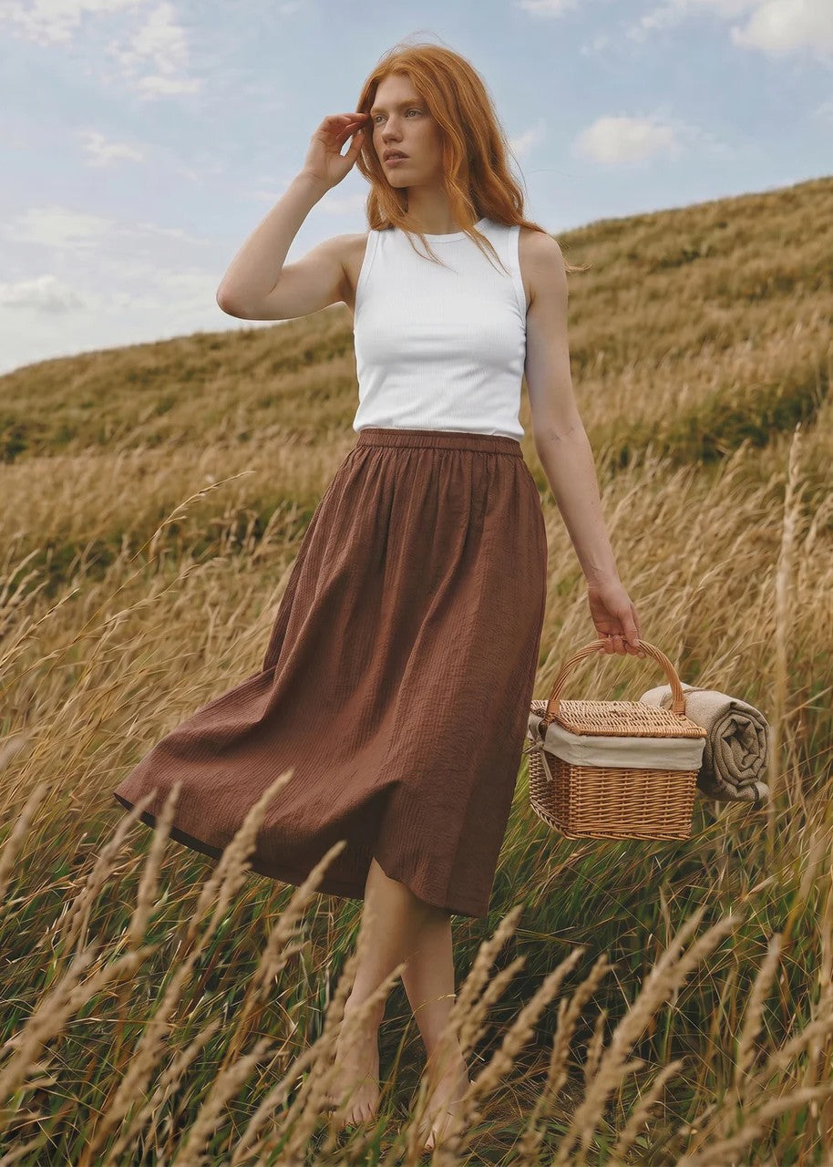 La Rouge Sienna Skirt Chestnut