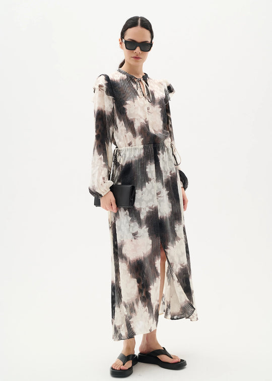 InWear CielleIW Long Dress Neutral Illuminating Florals