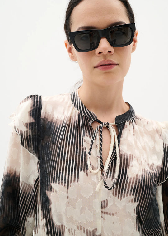 InWear CielleIW Long Dress Neutral Illuminating Florals