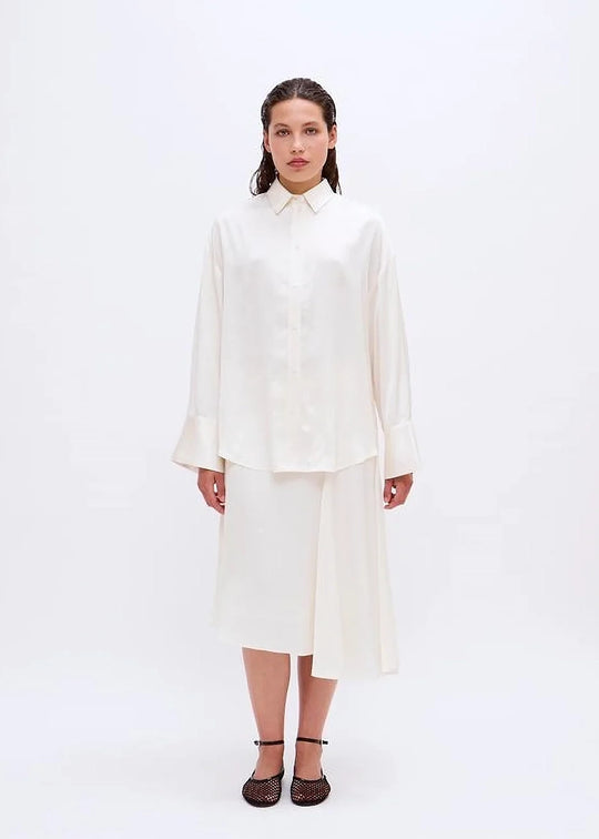 2NDDAY Clarose Silky Viscose Shirt Tofu