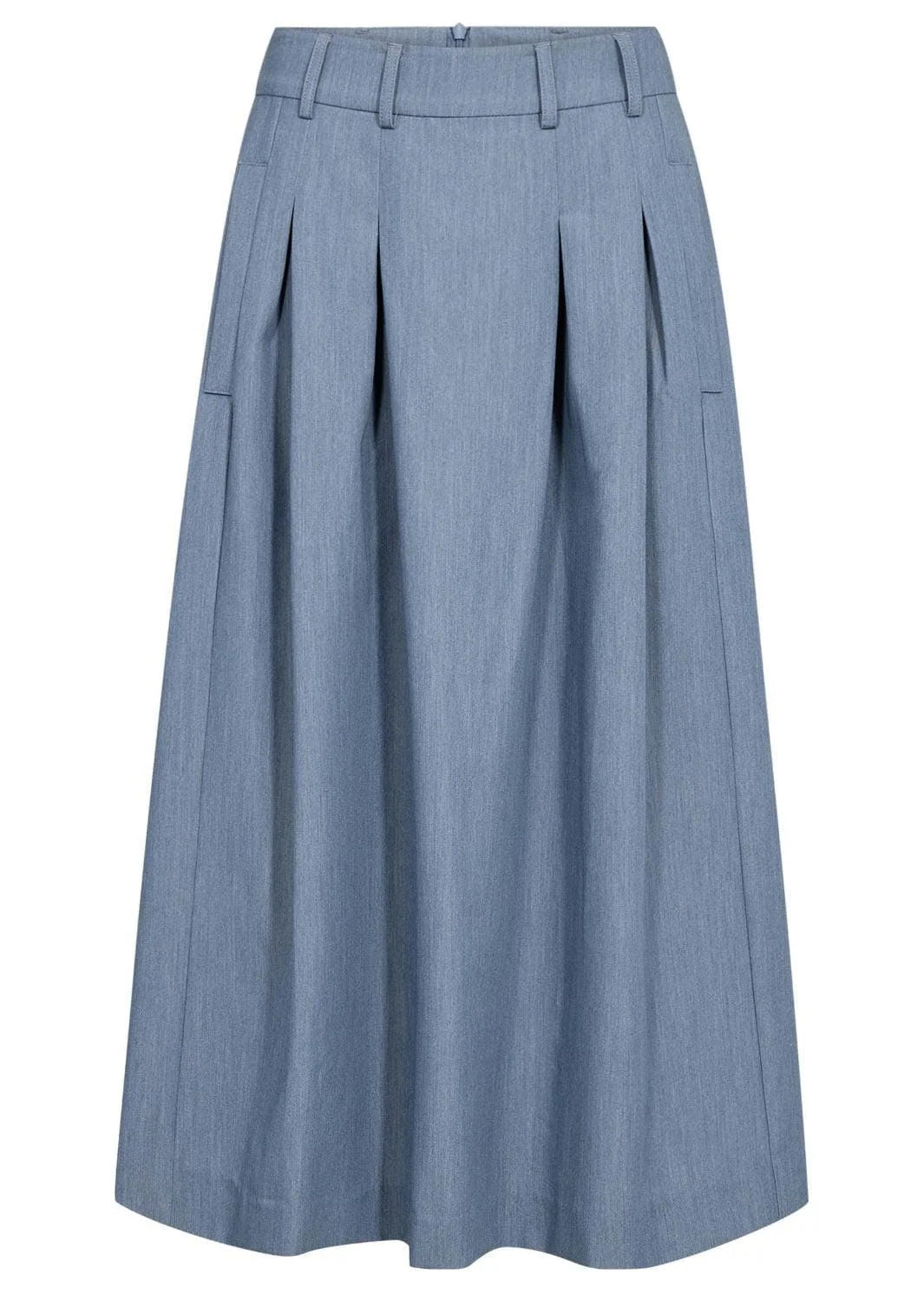 Co’Couture 44043 Ellycc Pleat Skirt Dusty Blue