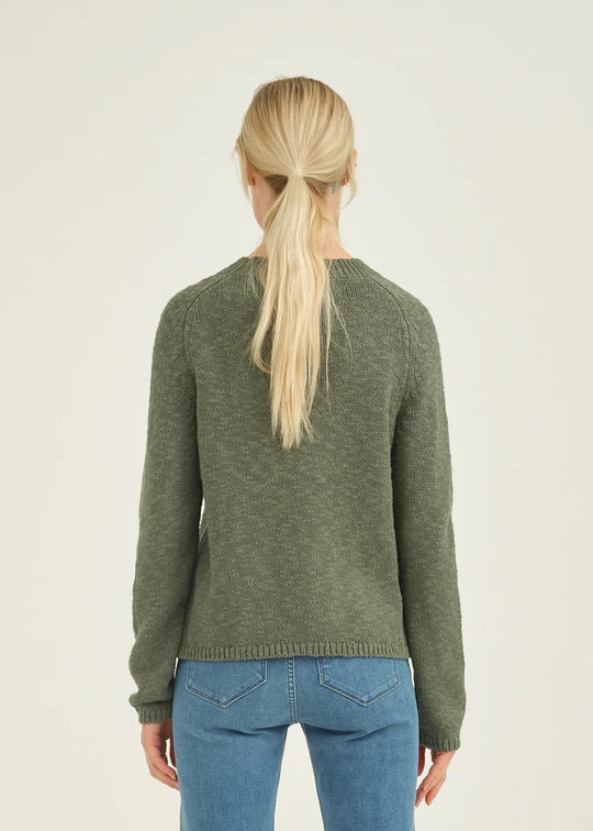 Pieszak Mai des yeux verts en tricot en tricot