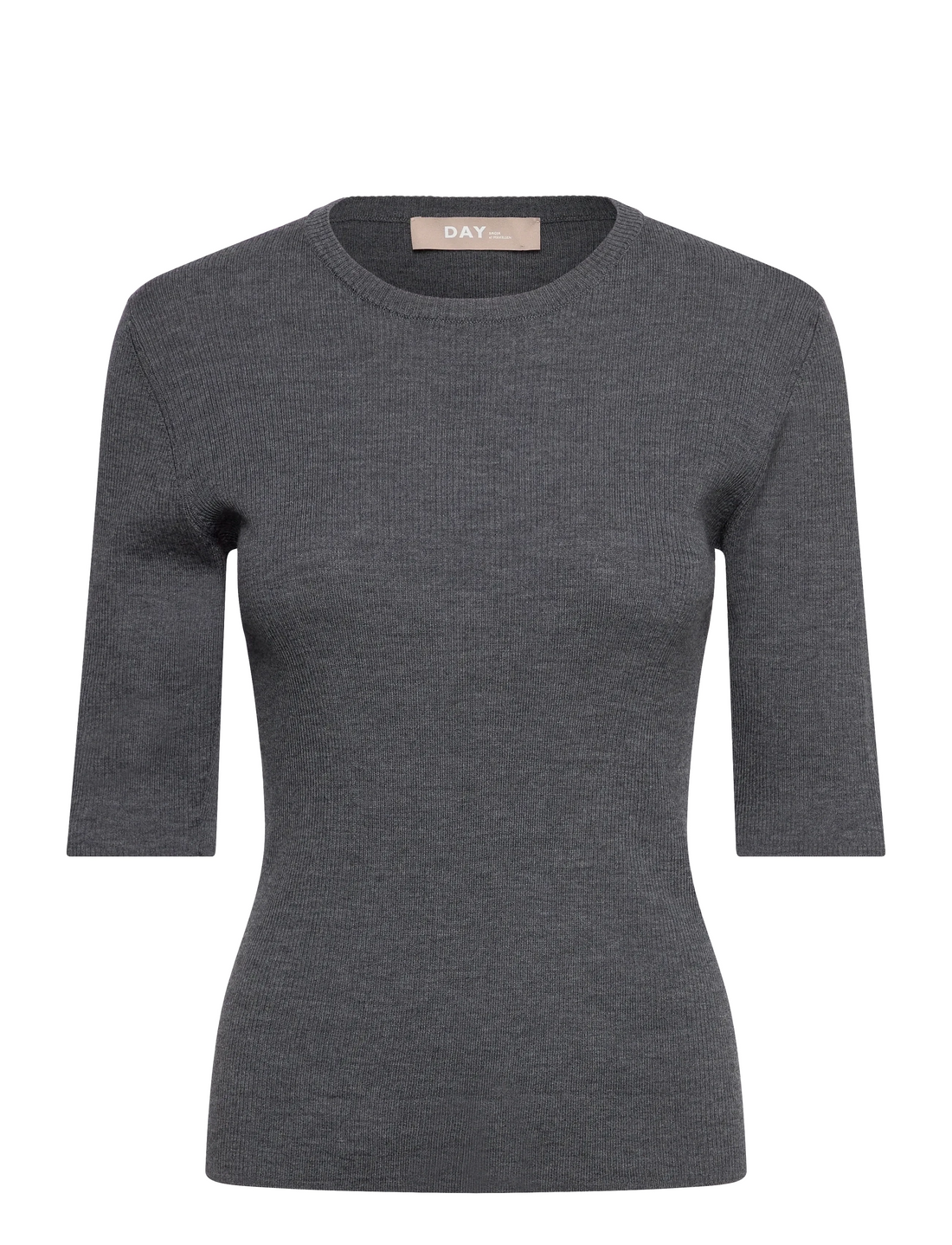 DAY Birger ét Mikkelsen Carolina Rib - Daily Elements Pullover Dark Grey Melange