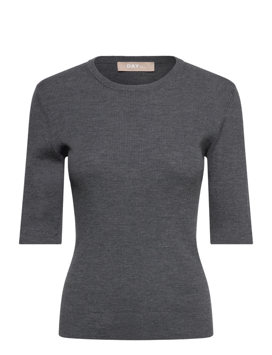 DAY Birger ét Mikkelsen Carolina Rib - Daily Elements Pullover Dark Grey Melange
