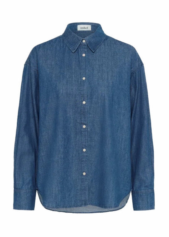 Soaked SLChamy Regular Shirt Medium Blue Denim