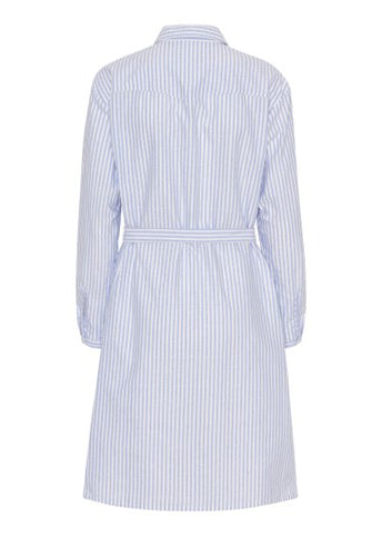 Schulz by Crowd Dilby Shirt dress white blue stripe