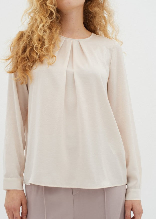 Inwear DotaIW Pleat Blouse French Nougat