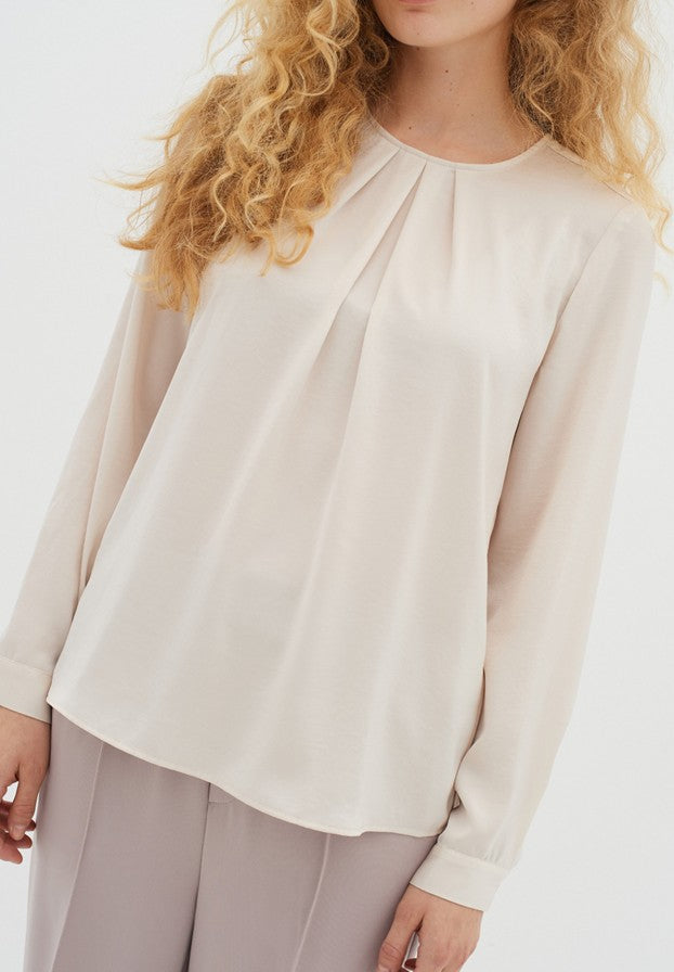 Inwear DotaIW Pleat Blouse French Nougat