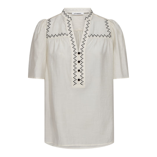 Co’Couture Notiscc Ss Blouse Off White