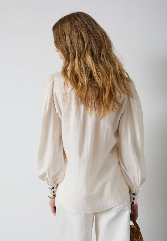 Co’Couture Notiscc Shirt Off White