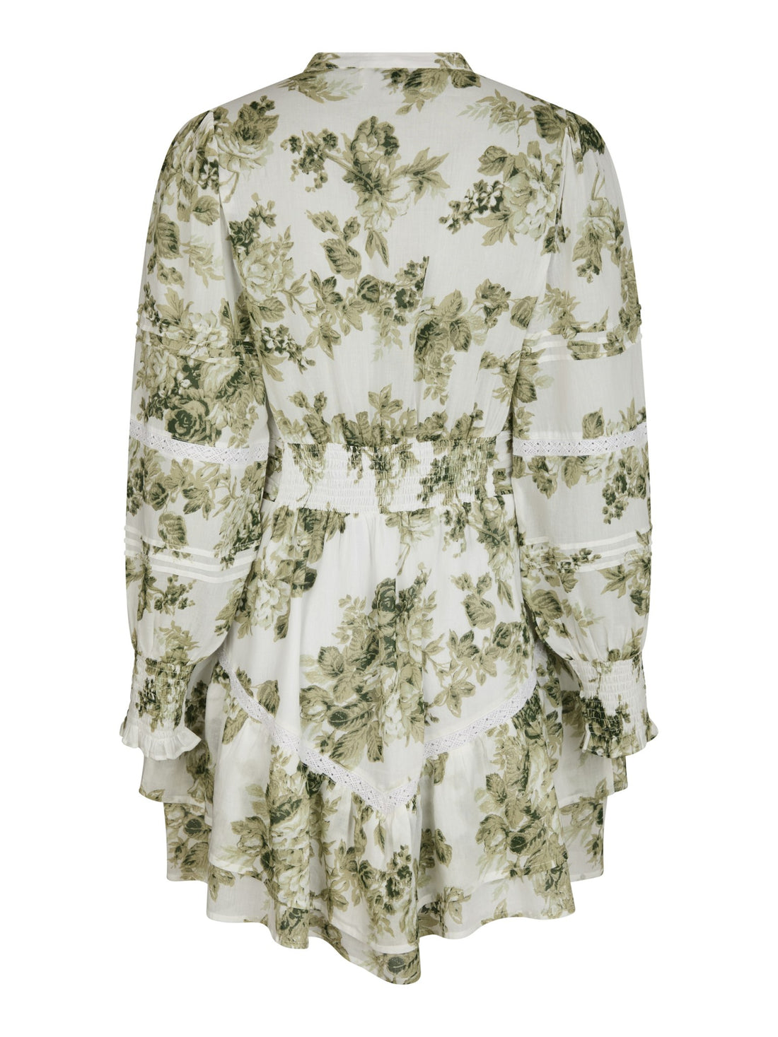 Neo Noir Roberta Flower Flow Dress Sage Green