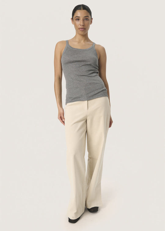 Soaked in Luxury SLFauna Tank Top Grey Melange