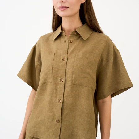 Pieszak PD-Fie Glam Shirt Lead Brown