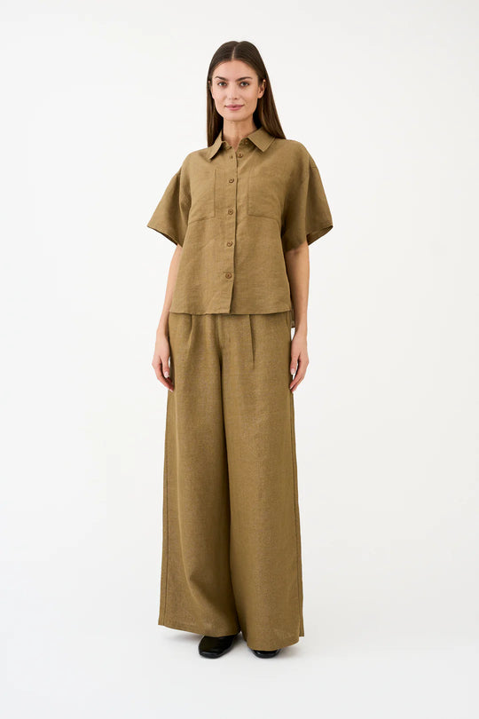 Pieszak PD-Fie Glam Shirt Lead Brown