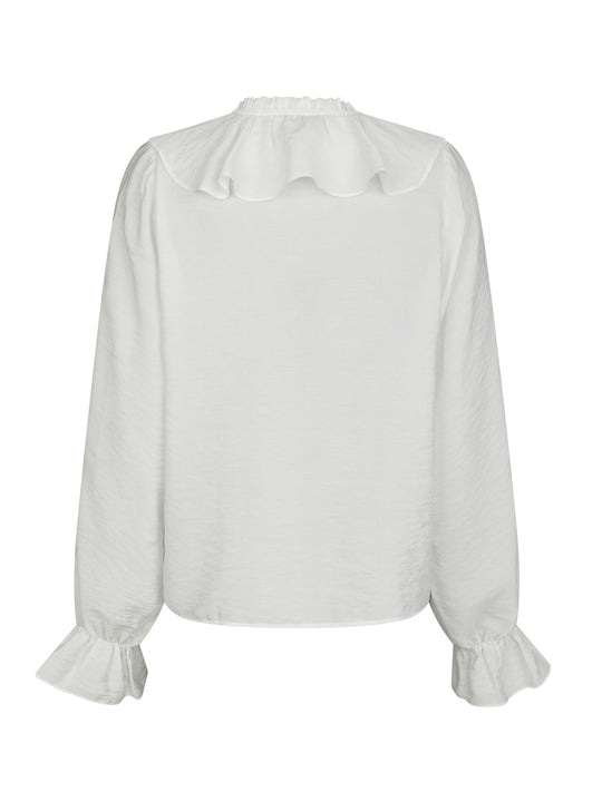 Neo Noir Aminea Ruffle Blouse White
