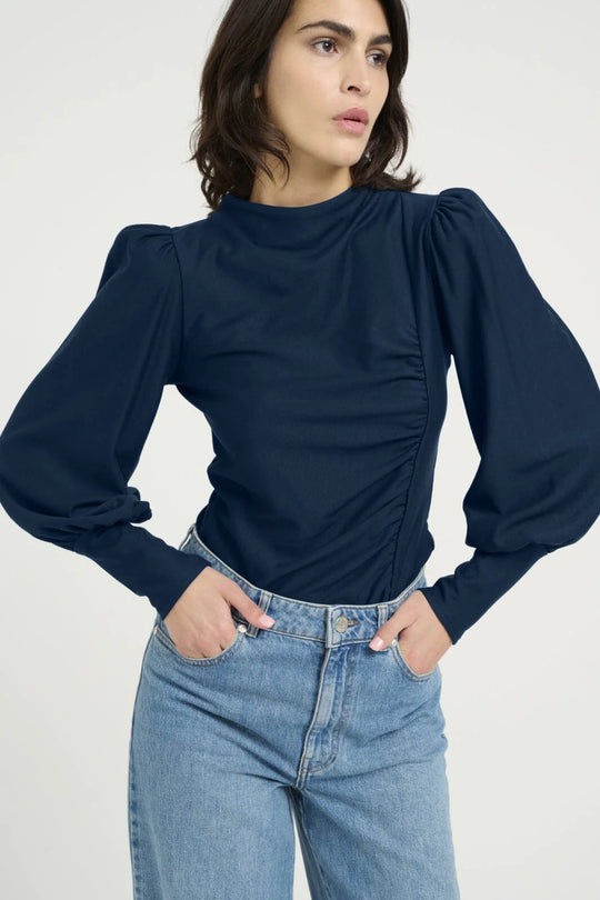 Gestuz RifaGZ puff blouse Blue