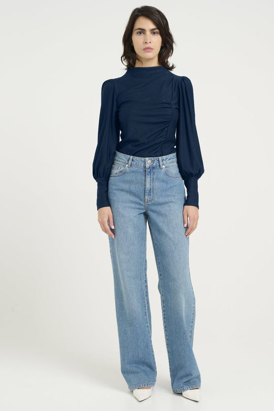 Gestuz RifaGZ puff blouse Blue