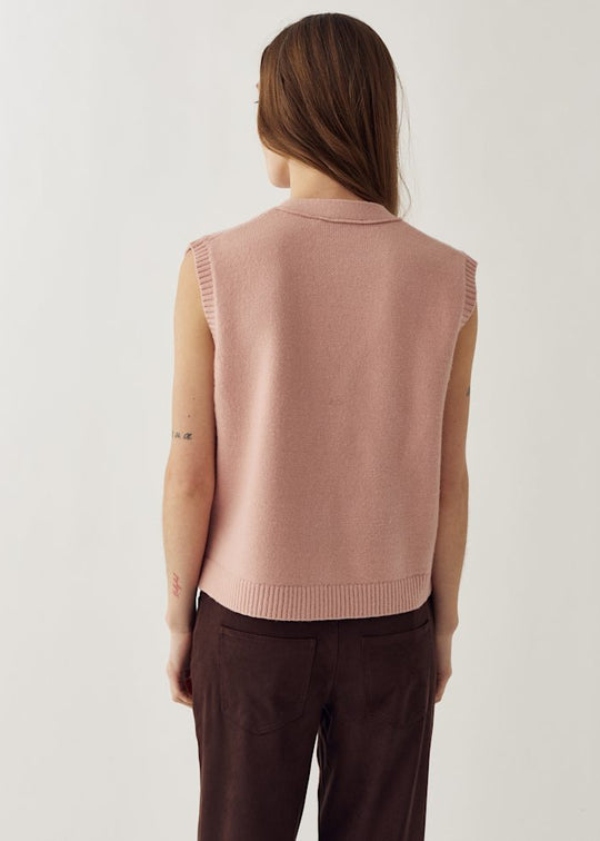 Noella N-Marilynn Knit Vest Blush Pink