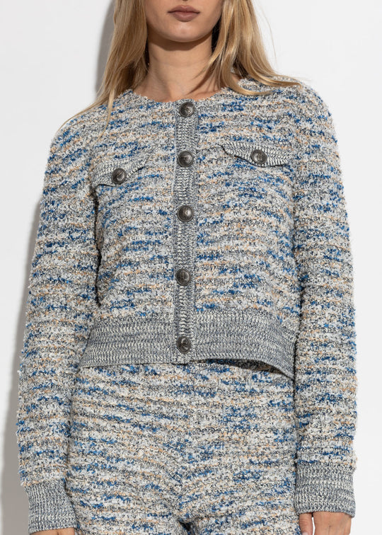 Gestuz GZcannie cardigan blue white mix
