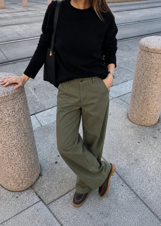 Part Two BelmePW Pants Kalamata (army)