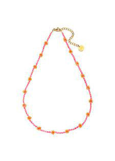 Sui ava daisy halskjede miyuki hot rosa