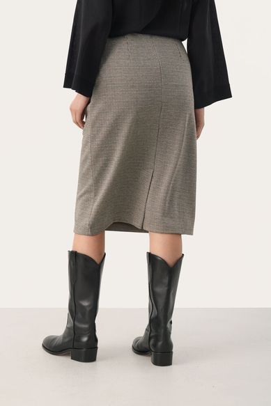 Part Two LorinnePW Skirt Brown Check