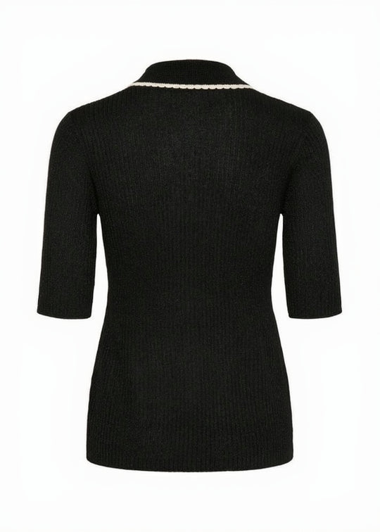 Soaked SLLaisa Polo Pullover Black