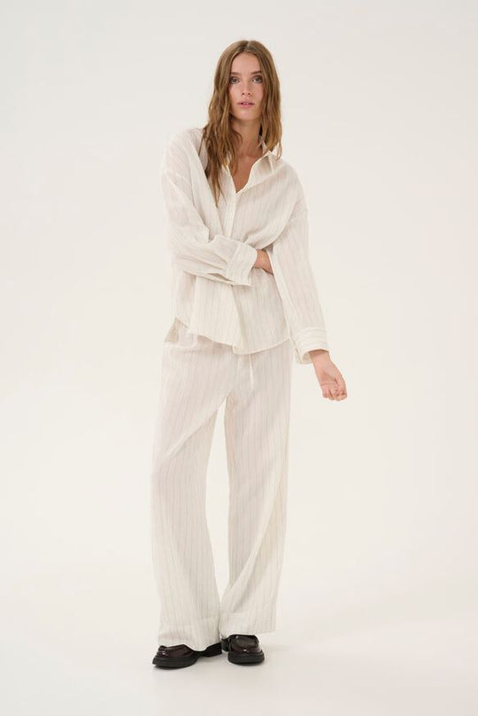 My Essential Wardrobe LimaMW Shirt Oatmeal Melange