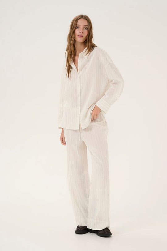 My Essential Wardrobe LimaMW Shirt Oatmeal Melange