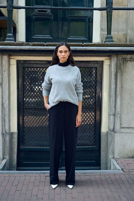 Karen by Simonsen KBAnemone V-neck Medium Grey Melange