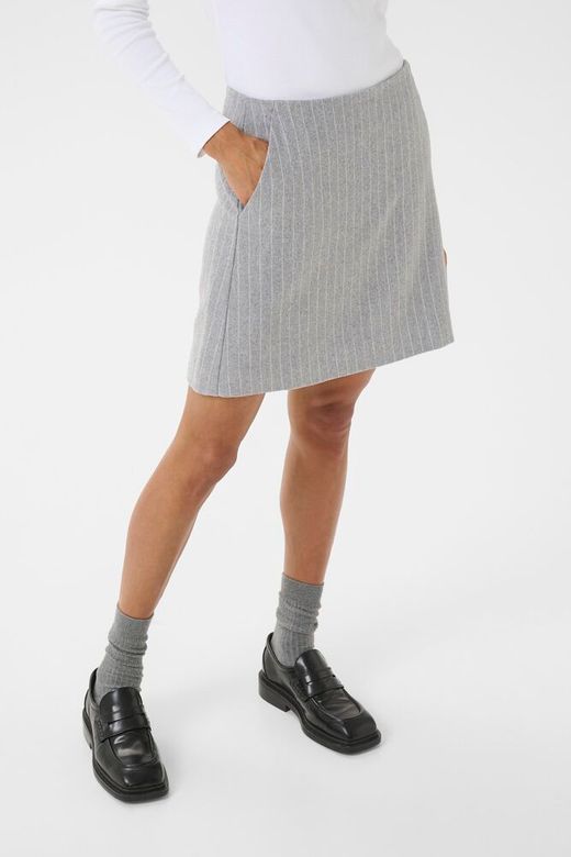 Part two Sissa skirt Grey pinstripe