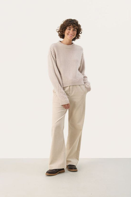 Part Two MerikaPW Pullover French Oak Melange