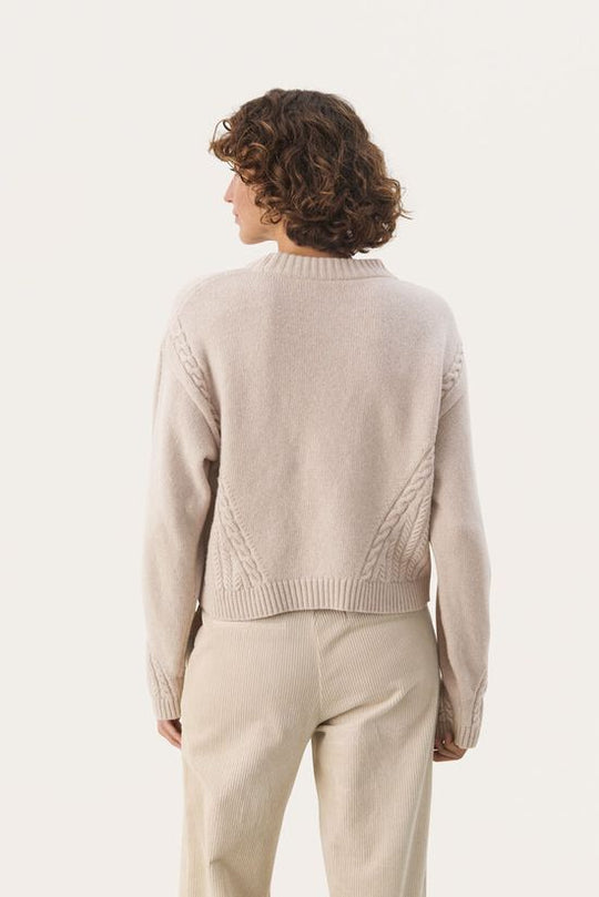 Part Two MerikaPW Pullover French Oak Melange