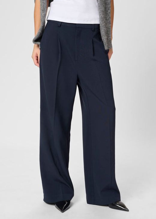 My Essential Wardrobe 28 The Tailored High Pant Baritone Blue