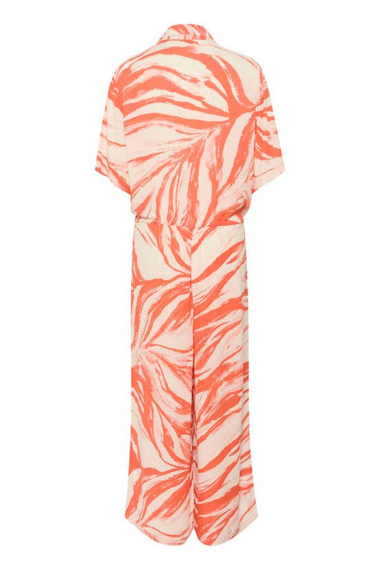 Soaked SLZaya Jumpsuit Hot Coral Wave