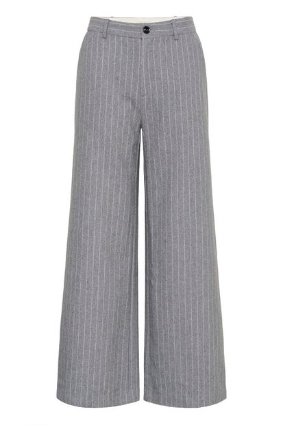 Part Two NinnesPW Pants Medium Grey Pinstripe