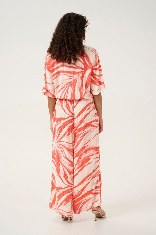 Soaked SLZaya Jumpsuit Hot Coral Wave