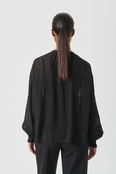 Part Two UllisPW Blouse black dot