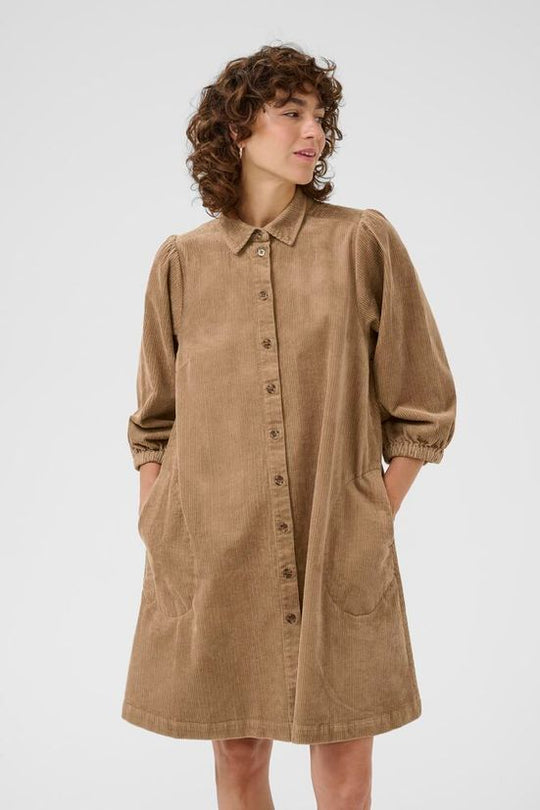 Part Two EleinaPW Dress Tigers Eye (lys brun)