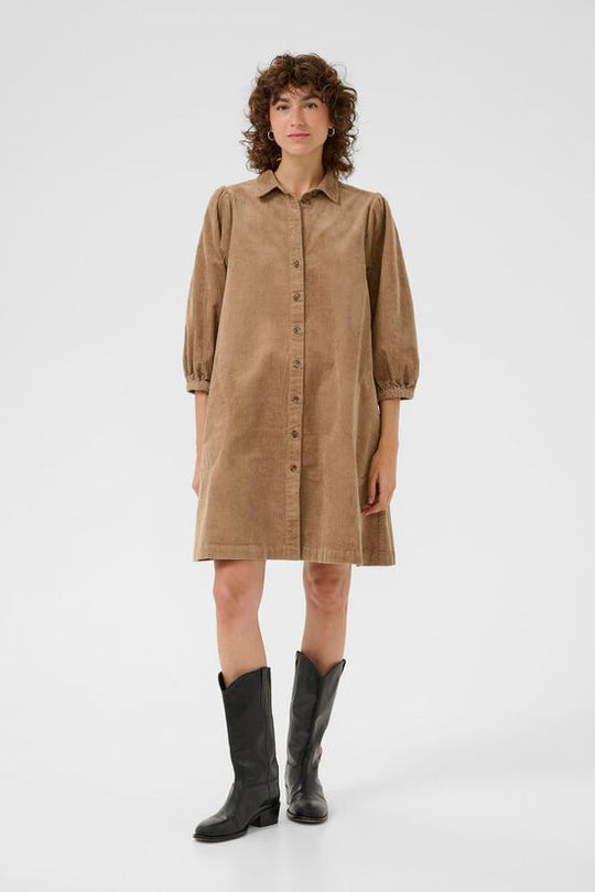 Part Two EleinaPW Dress Tigers Eye (lys brun)