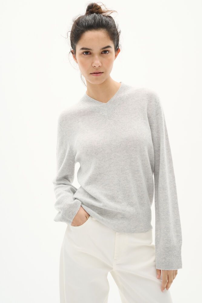 InWear SiljeIW V-Pullover Light Grey