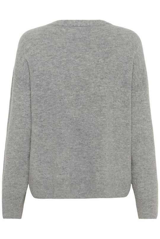 Karen by Simonsen KBAnemone V-neck Medium Grey Melange