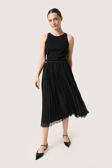 Soaked SLEvelina Plissé Skirt black